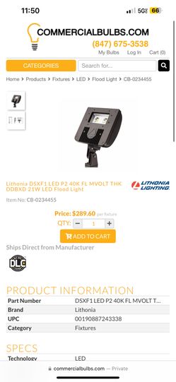 Lithonia Flood Light
