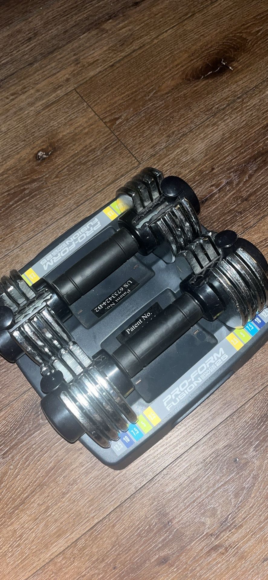 Pro Form Fusion Space Saver 25 - 12.5lb Set Of 2 Adjustable Weights