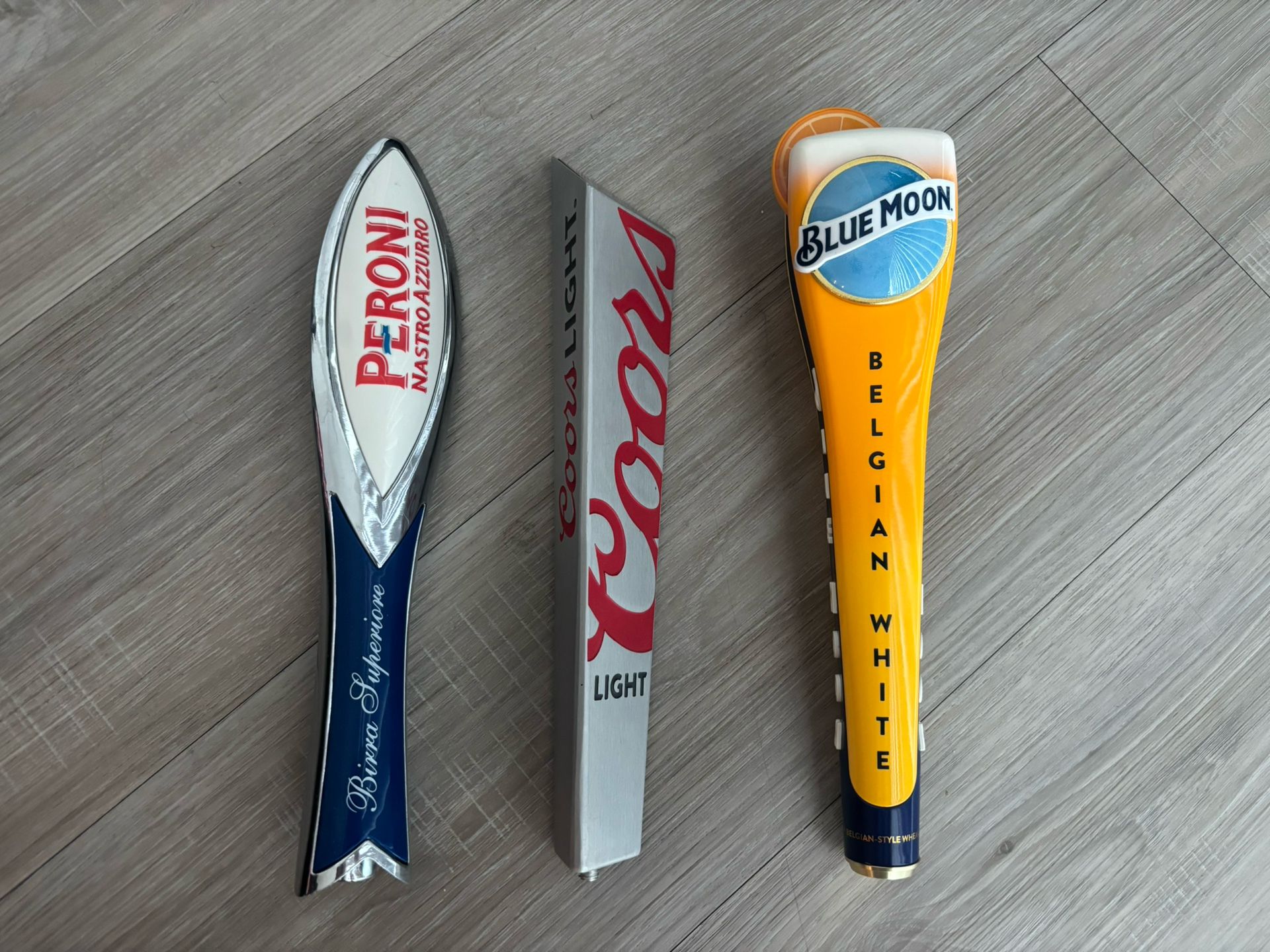 Coors Light Peroni Blue Moon Beer Tap Handles