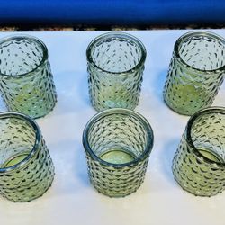 Valerie Parr Hill Pretty Green Votive/juice Glasses 