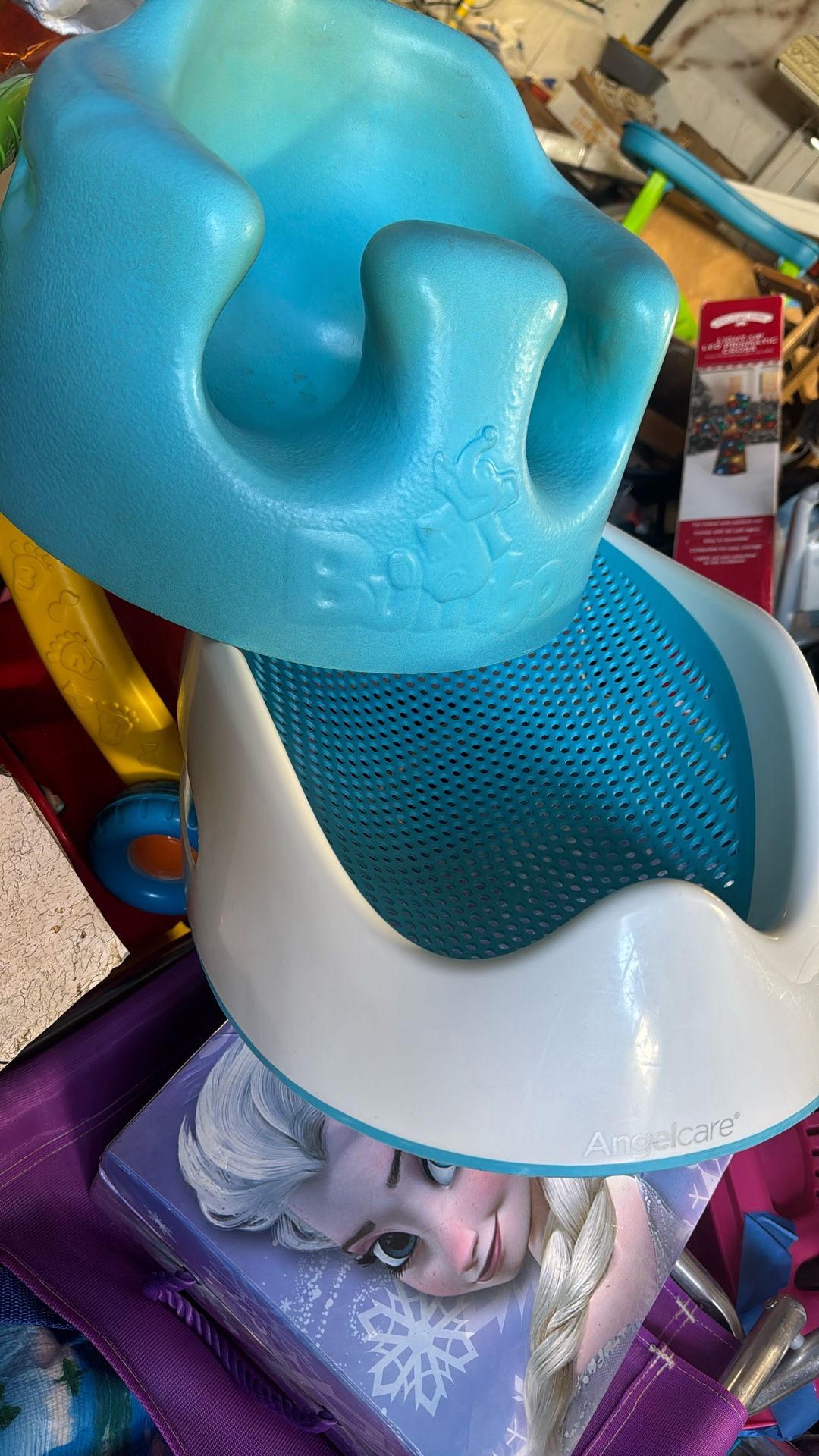 Kids Bumbo Seat And Bath Blue Color
