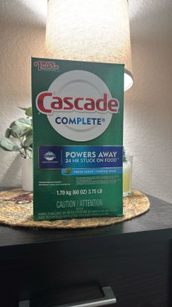 Cascade Complete Dishwasher Detergent Powder Fresh Scent 60oz