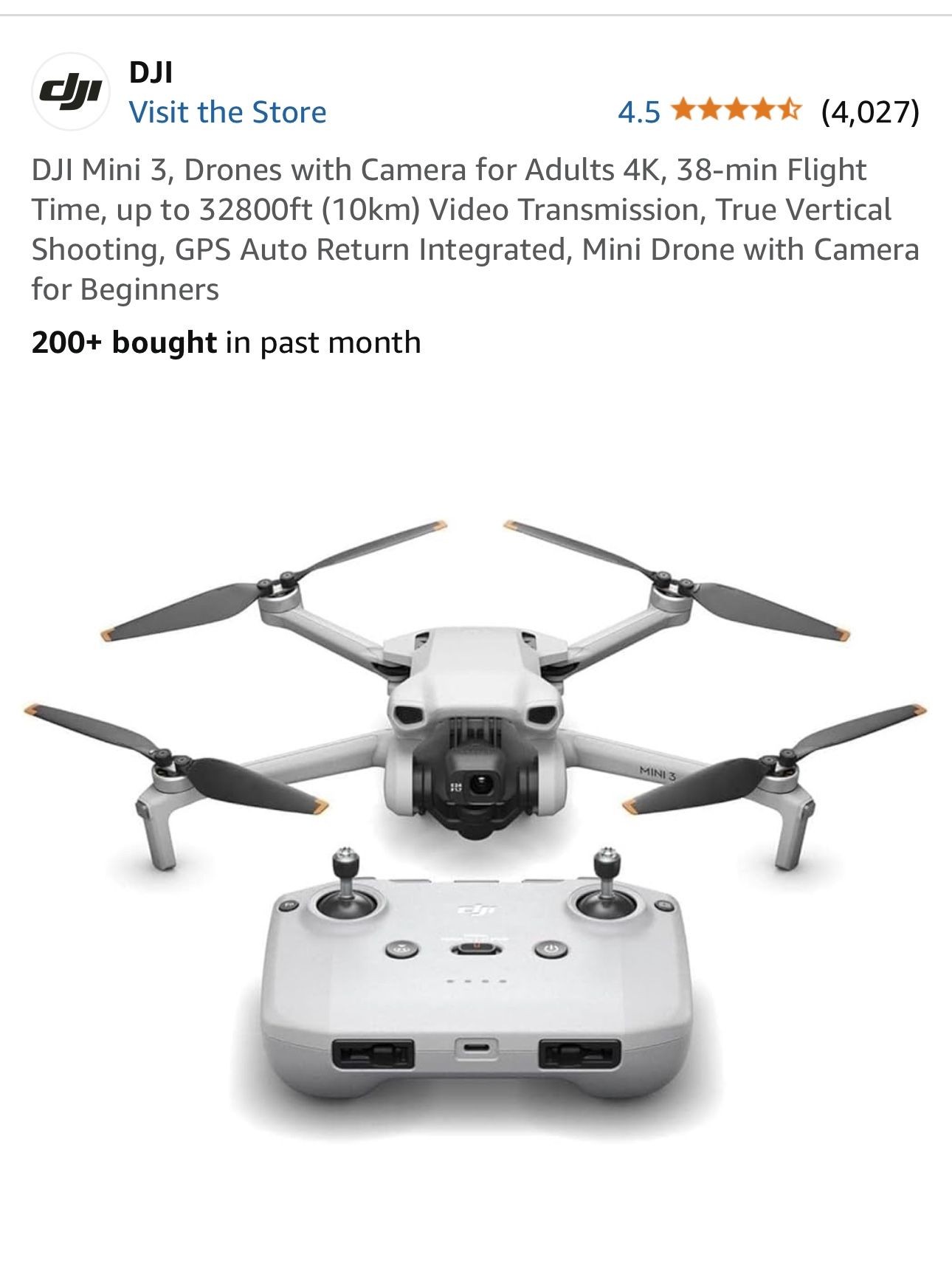 DJI Mini 3 Drone