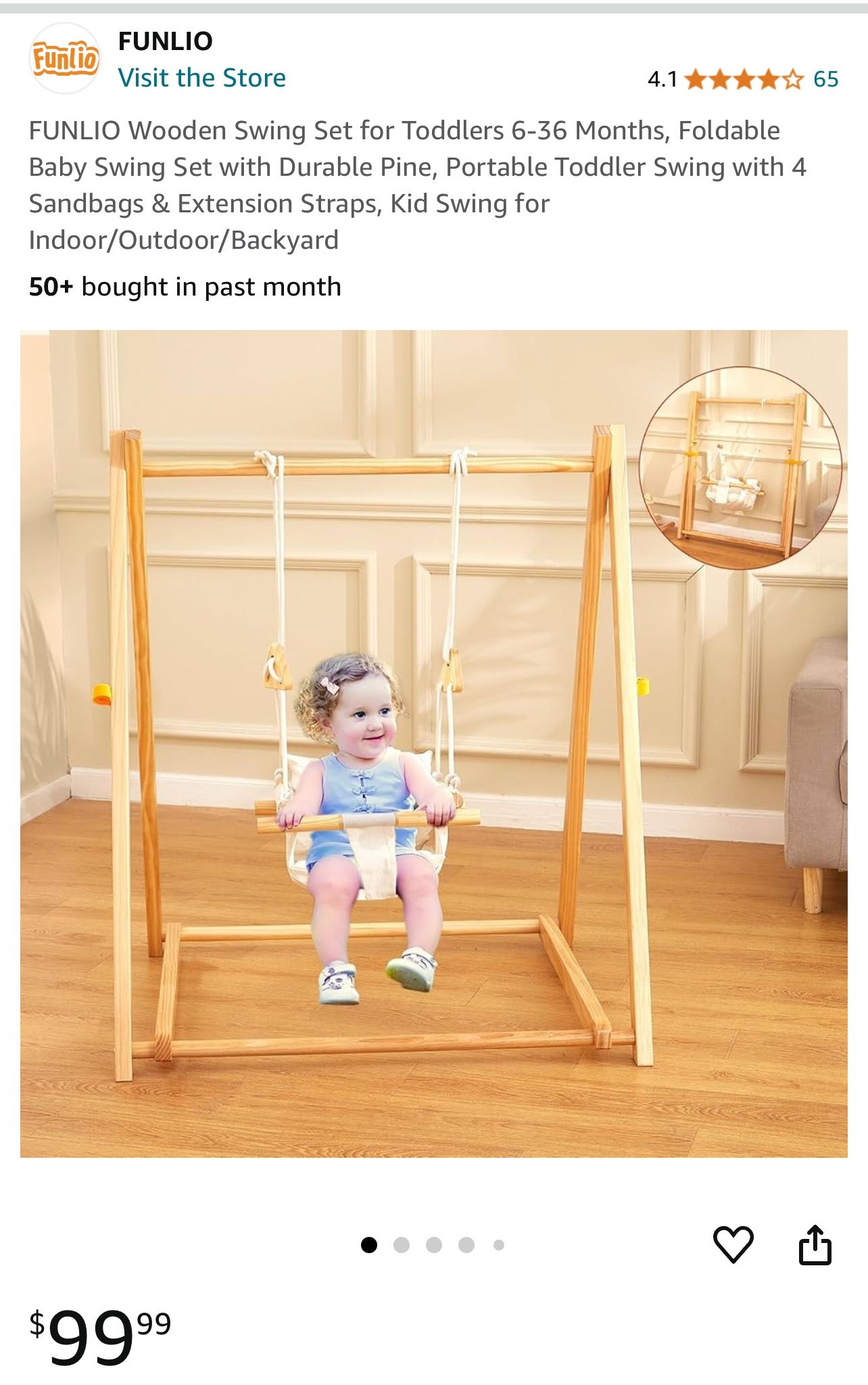 Wooden Swing Set