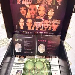 2 pack Eyevos eye contact colors 1. LA GIRL GREY CONTACT LENSES 2. EERIE DOLL EYE CONTACT LENSES $25 per pair