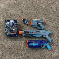 Four Different Nerf Guns + Ammo