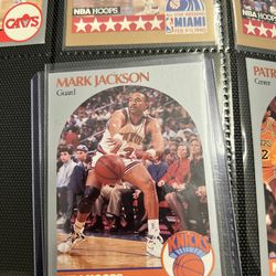 Vintage New 1990 NBA Hoops Mark Jackson NY Knicks W/Menendez Brothers #205