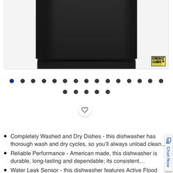 Hotpoint BLK Dishwasher New