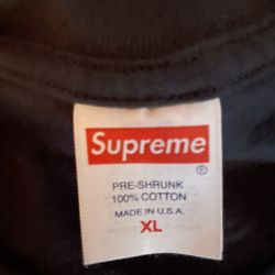 Blank Black Supreme Shirt Size XL