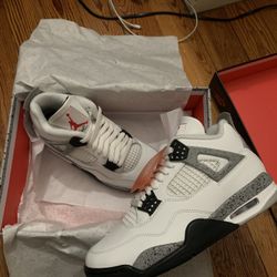 Jordan 4s White Cement Size 8 New