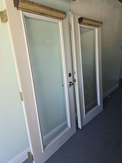 French Doors With Blinds 72x80
