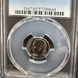 1984 D Brilliant Uncirculated Roosevelt Dime Graded At MS65 By PCGS 5-4