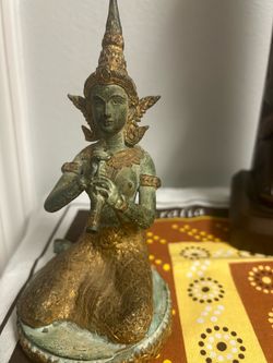 Thai Bronze Teppanom Angel Figurine