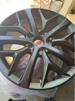 Blk wheels (2) 18X8
