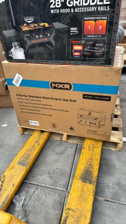 NXR 31 in. 4-Burner Built-In Gas Grill in Stainless Steel with Infrared