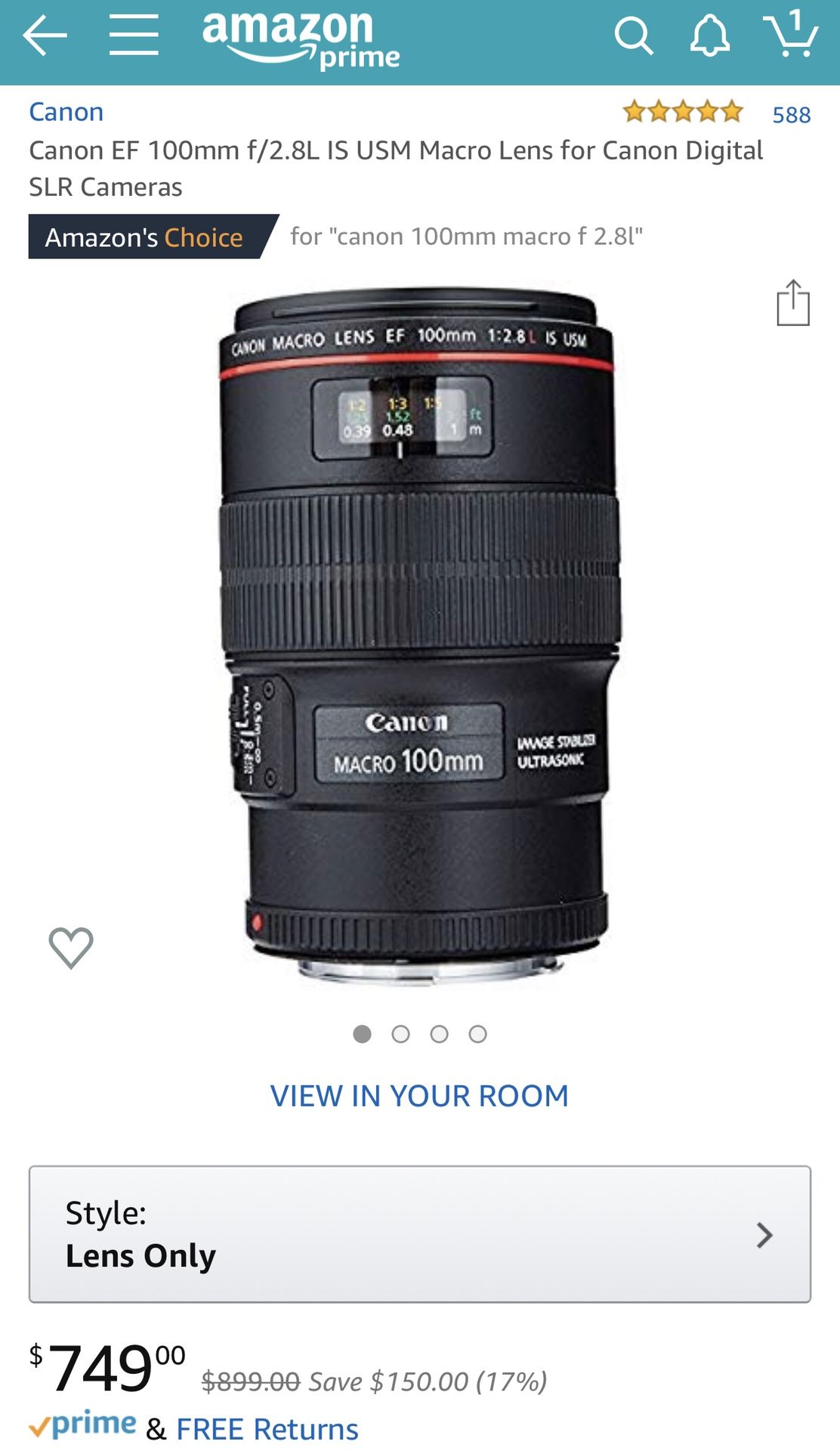 Canon 100mm 2.8L Macro