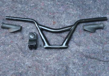 BMX Bicycle Handlebar, Stem, and Grips