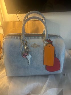 COACH large Denim Rowan
