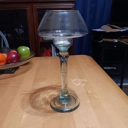 Glass Candle Holder 