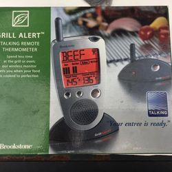 Grill Alert Talking Remote Meat Thermometer