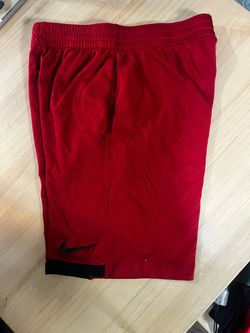 These are the Nike Dri-FIT Icon Basketball Shorts in University Red