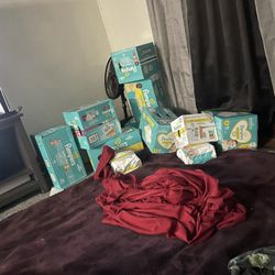 Pamper Brand Diapers and wipes