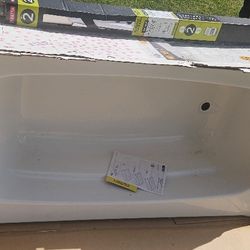 Brand New Tub And Sliding Glass Doors 