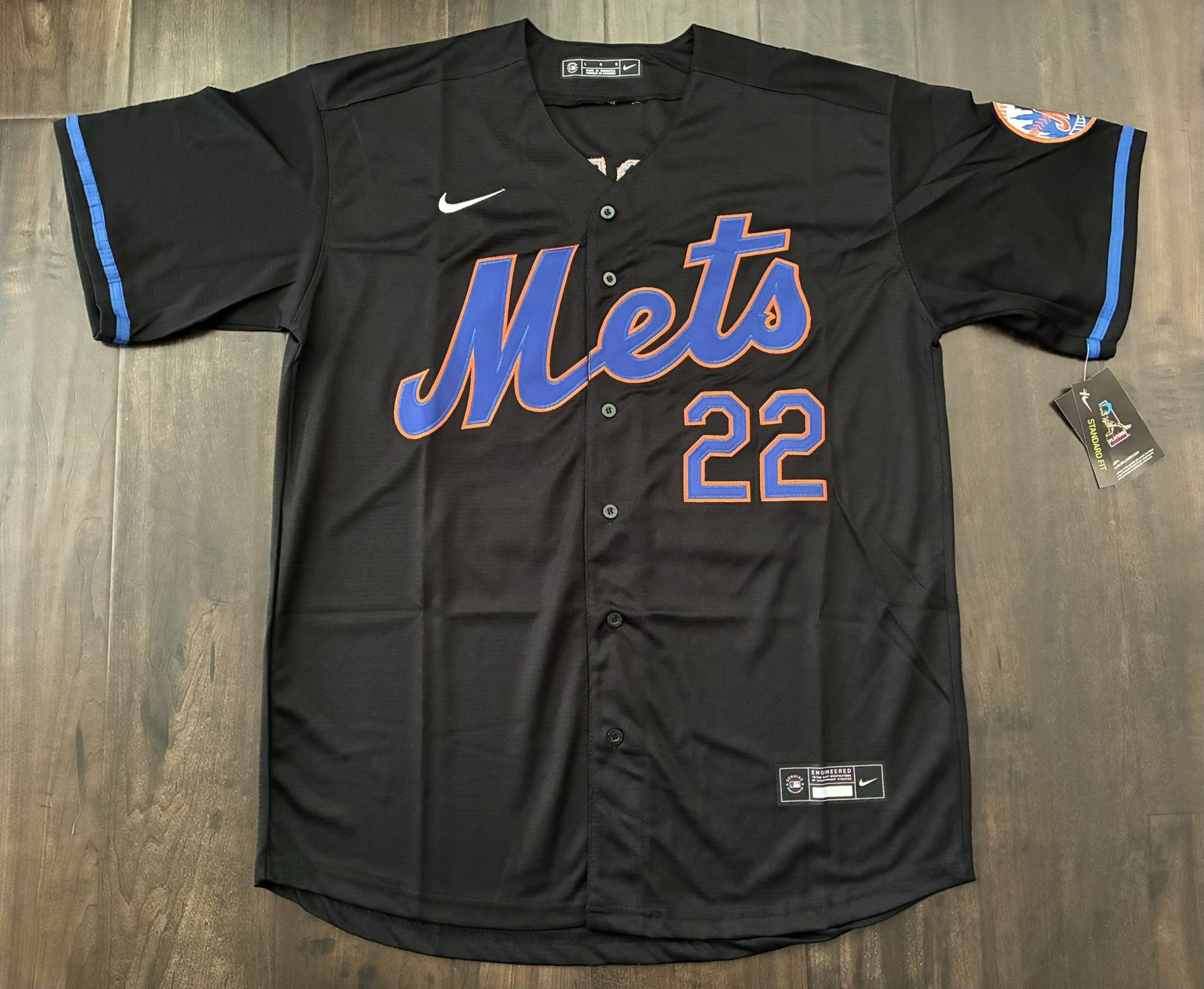 NEW New York Mets NYM Juan SOTO Jersey #22 Black Orange Blue