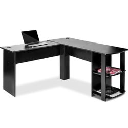The original price $599, our pirce is, $160,1LShapped Desk Office——Storage Shelf/PC Table Workstation Writing Table/Maximize Office Space(Blac