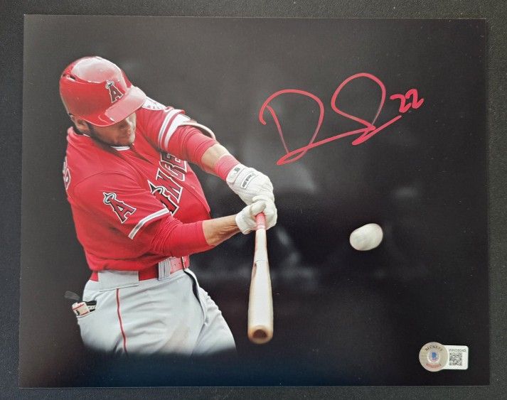 David Fletcher (L.A. Angels) Autographed 8x10 photograph (Authenticated by Beckett)