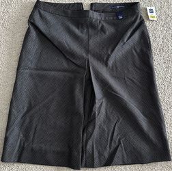 NWT GAP Pinstripe Pleated A-Line Midi Skirt - Size 4