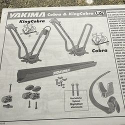 Yakima King Cobra Bike Racks with 3 - 7’ Roof supports
