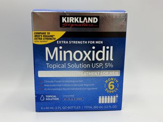 Kirkland Signature Minoxidil 5% Men Hair Regrowth Solution 6 Month Bottles