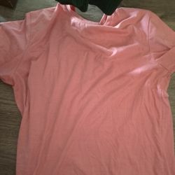 Regular Pink Athletic Shirt, Size Large