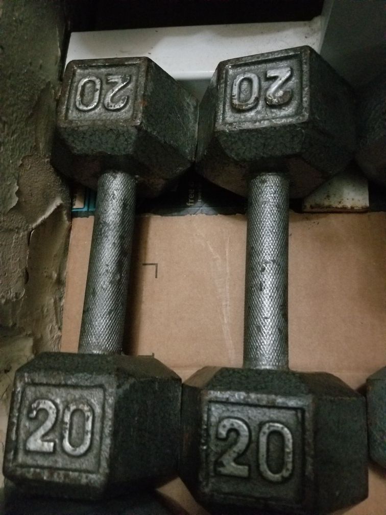 Pair of 20 lbs dumbbell