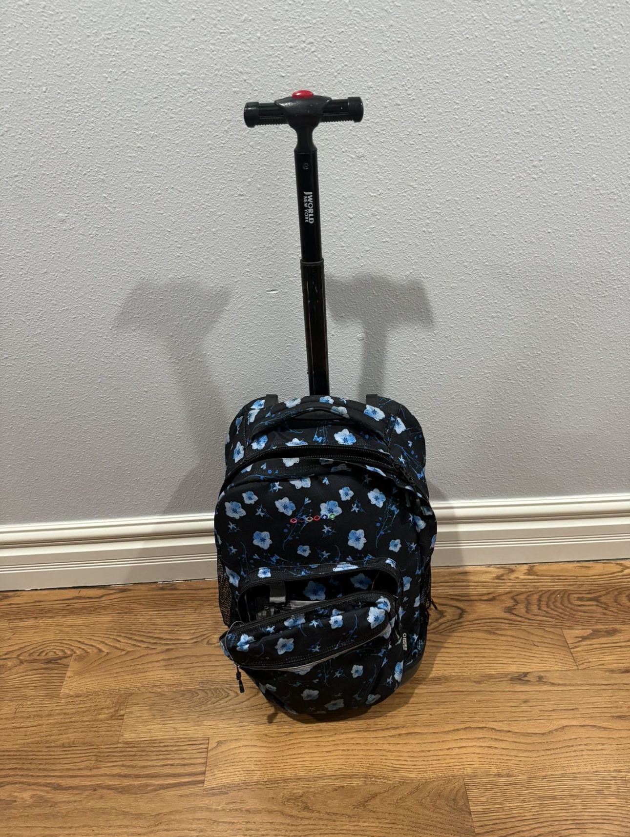 J World Laptop Rolling Backpack 