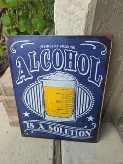 Vintage Tin Hanging Sign