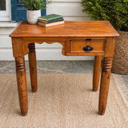 Antique Wood Table With Beautiful Patina