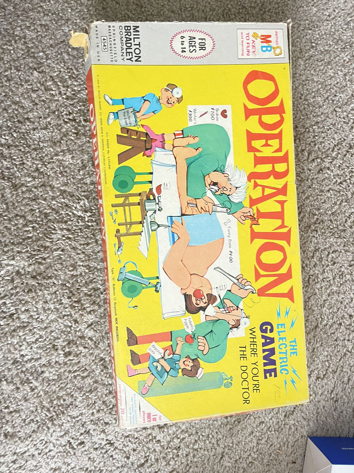 Vintage 1965 Operation Game