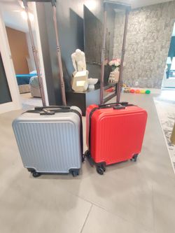 Price for both set of 2 hard case carry on luggages with 360 degrees spinning wheels