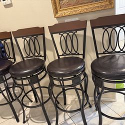 set of 4 new bar stool swivel sturdy
