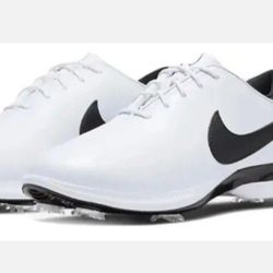 Men's Nike React Air Zoom Tour Infinity Victory 2 White Black Golf Cleats Sz 12.5 ⛳️ 