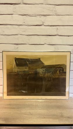 Andrew Wyeth Marsh Hawk Art Print W/ COA