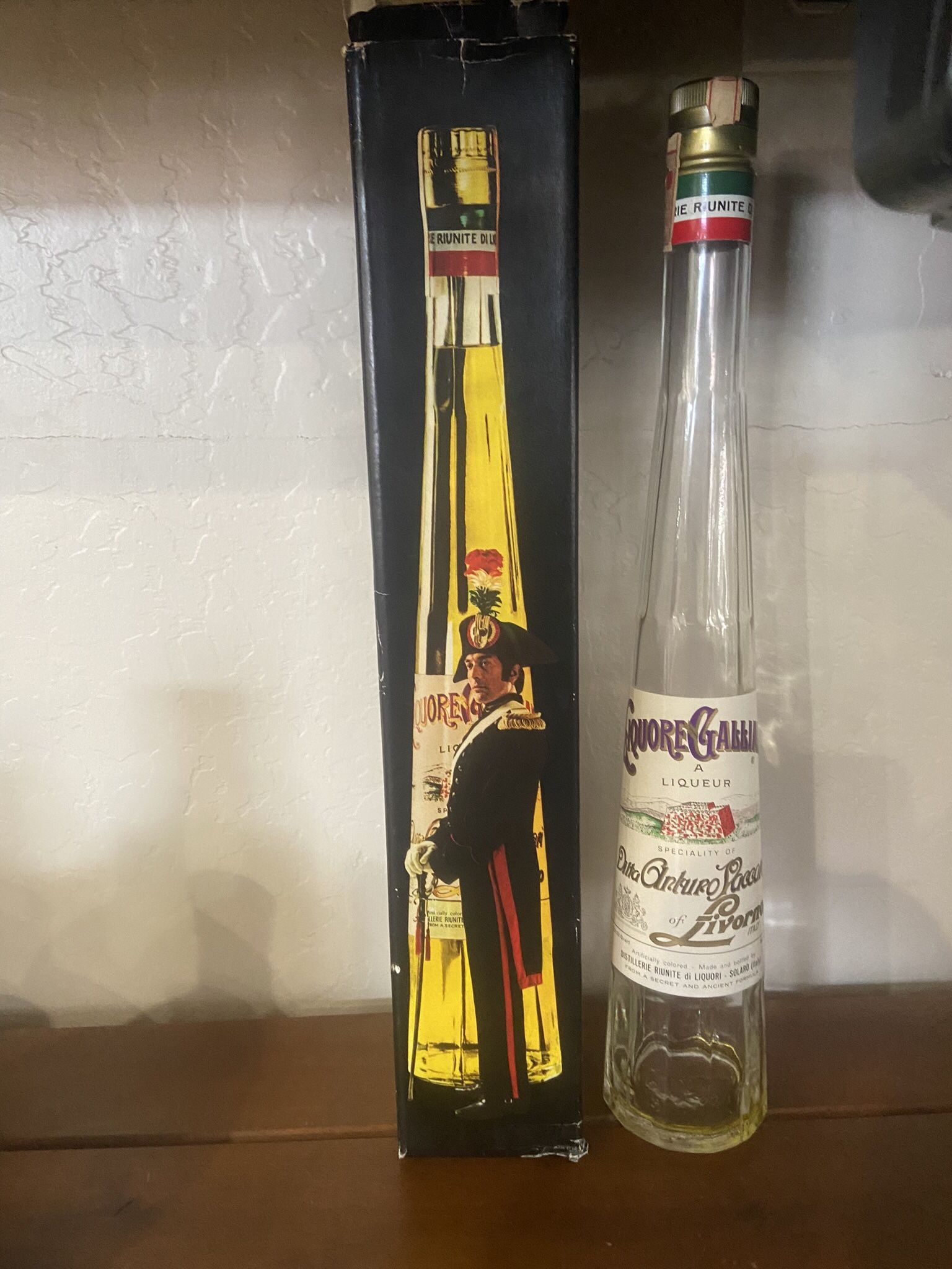 Galliano Liqour Bottle EMPTY