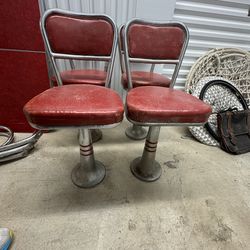 Antique Leather Stools