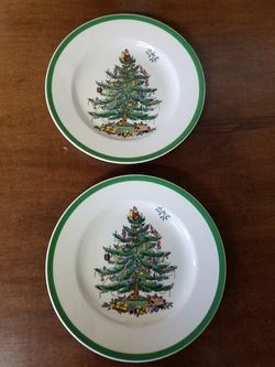 Spode 6 1 /2 " "Christmas Tree" plates