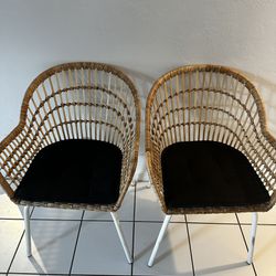 Bohemian Style Wickered Chairs