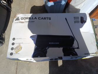 Gorilla Carts 4 CU FT poly dump cart