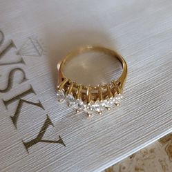 1CT Beautiful Marquise Cut 1CT Diamond Ring Yellow Gold Engagement