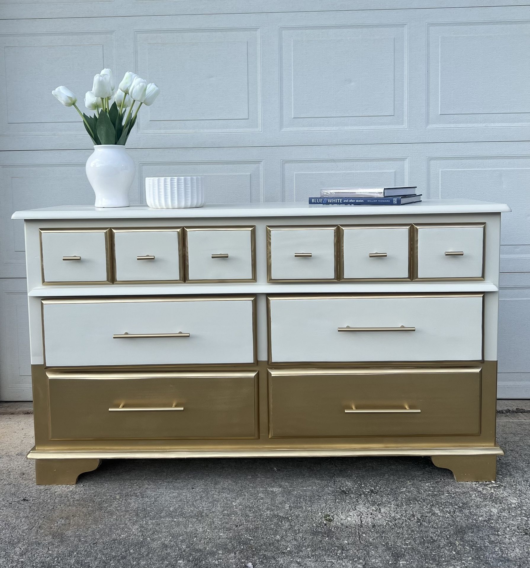 Cream & Gold Dresser